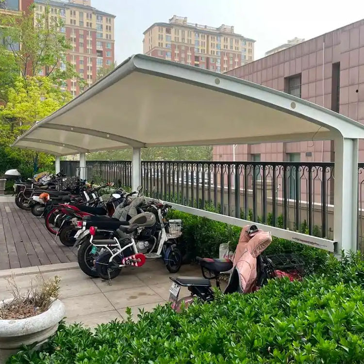 绥芬河市膜结构电动车棚